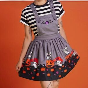 Her Universe Sanrio My Melody & Kuromi Halloween Skirtall Skull Suspender skirt